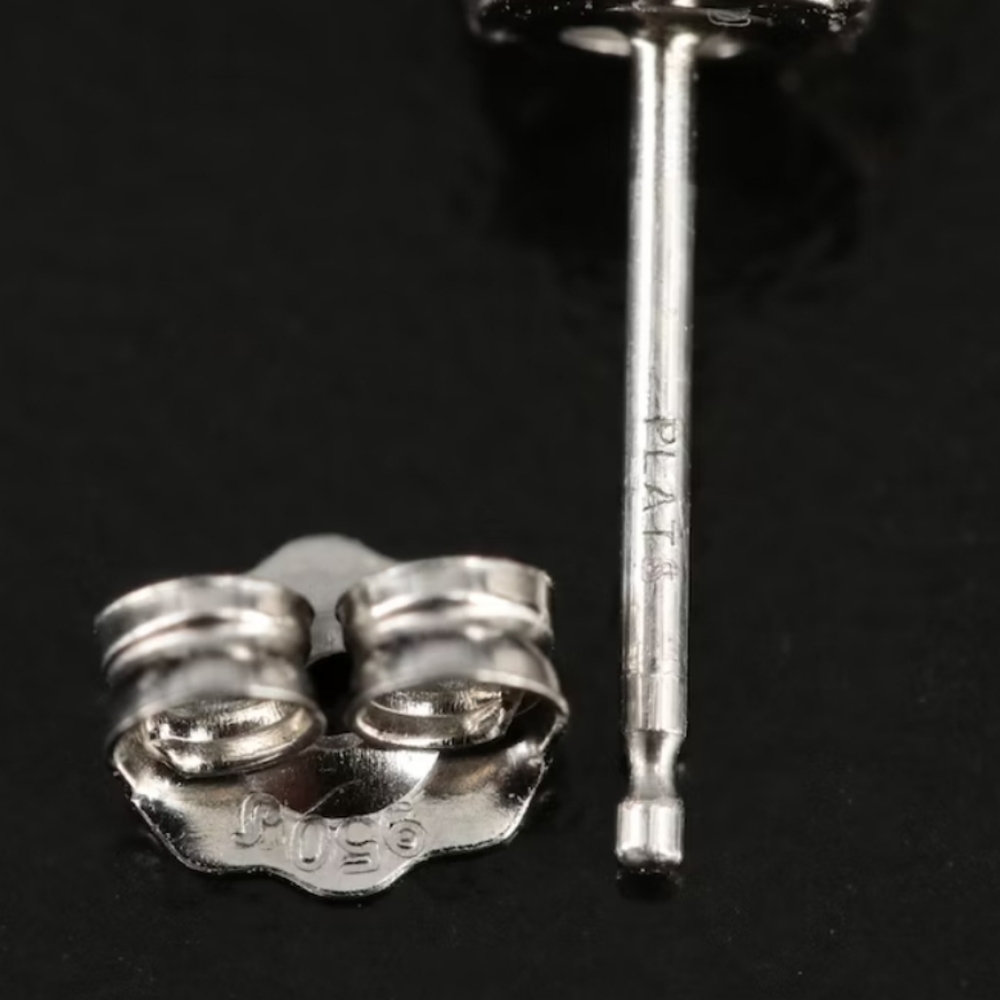 Platinum 1.54 CTW Diamond Stud Earrings with Online GIA Dossier and GIA eReport - Picture 7 of 9